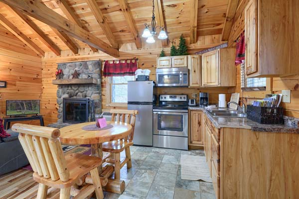 Living area of the cabin