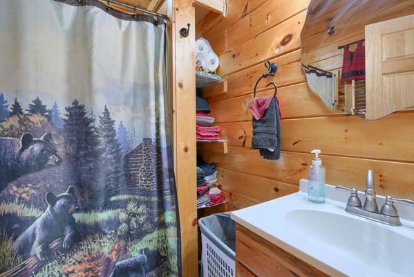 Bathroom with sink and tub/shower