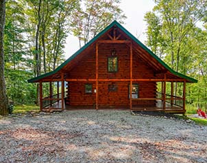Big Bear Retreat, a large log home with covered porches