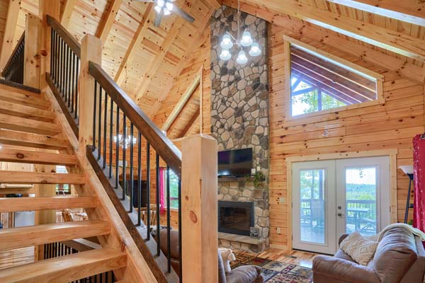 Log dining room table