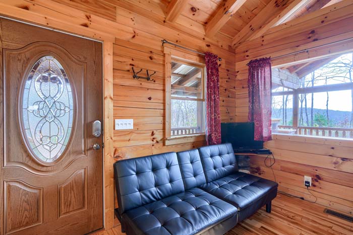 Entryway inside the cabin