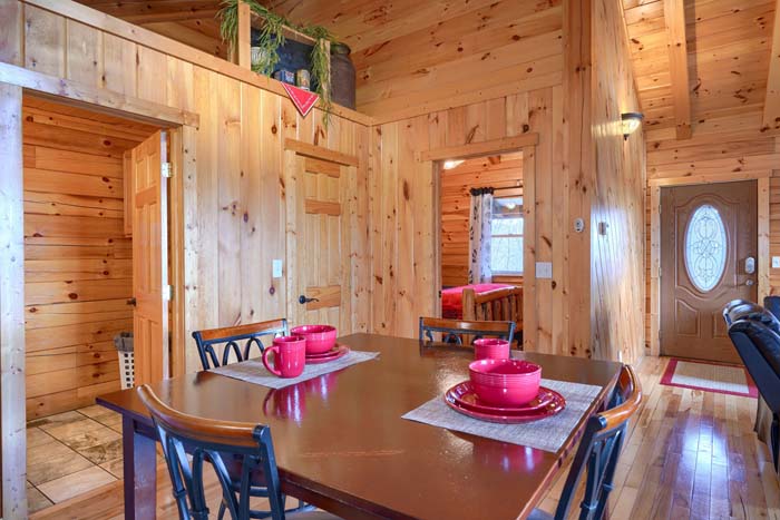 Dining space beside the kitchen
