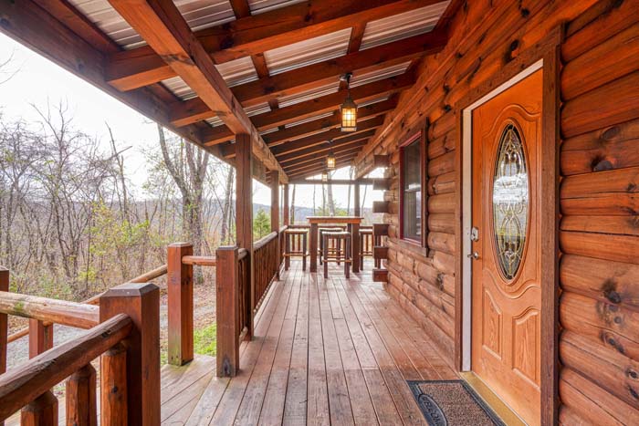 Wood front door