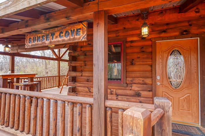 Front porch of the cabin