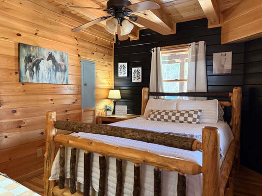 Lonestar Cabin in Hocking Hills, photo 49 of the cabin, decks and interior