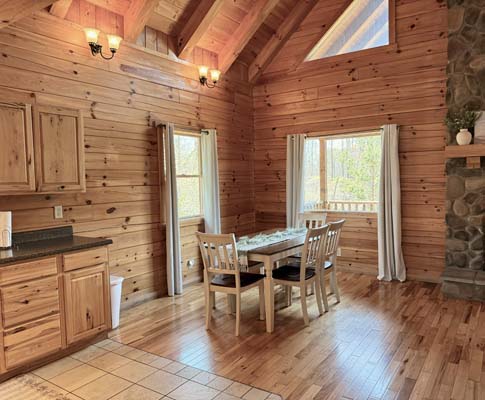 Lonestar Cabin in Hocking Hills, photo 30 of the cabin, decks and interior